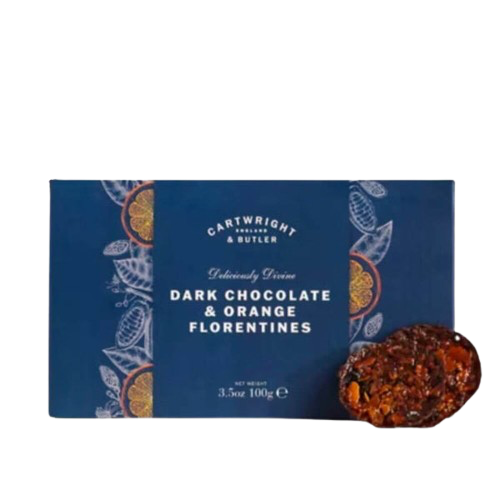 Florentine cu Ciocolata Neagra si Portocala 100g Cartwright & Butler