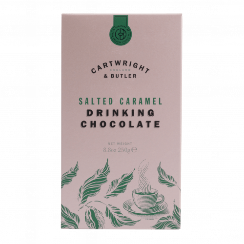Fulgi de Ciocolata Calda cu Caramel Sarat 250g Cartwright & Butler