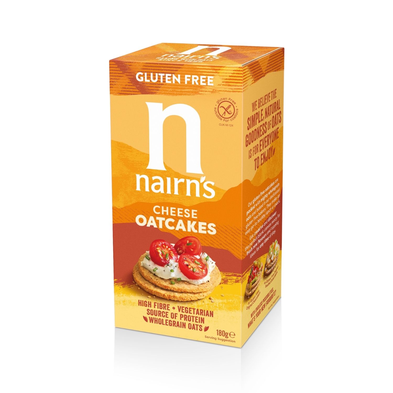 Painici Fara Gluten din Ovaz Integral cu Branza 180G Nairn's