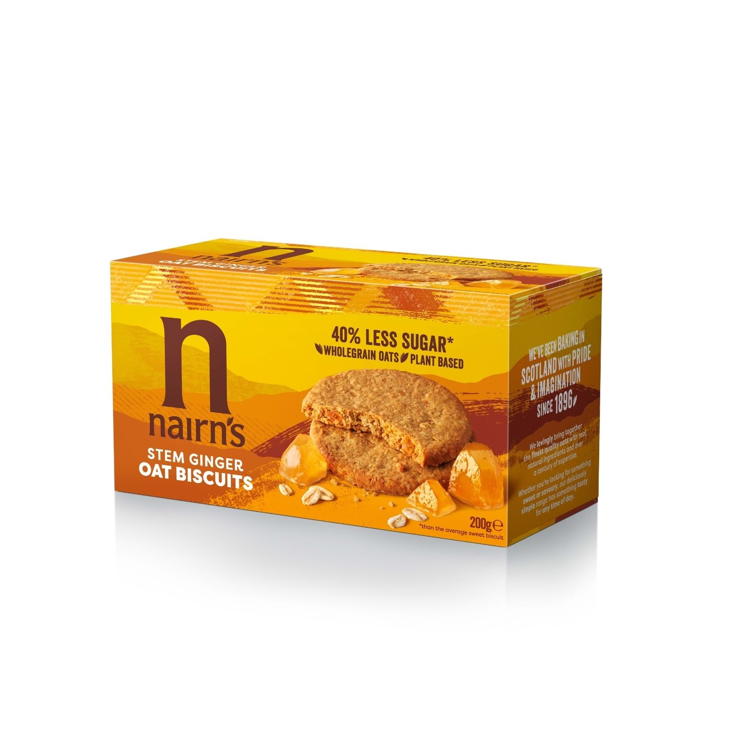 Biscuiti din Ovaz Integral cu Ghimbir 200G Nairn's